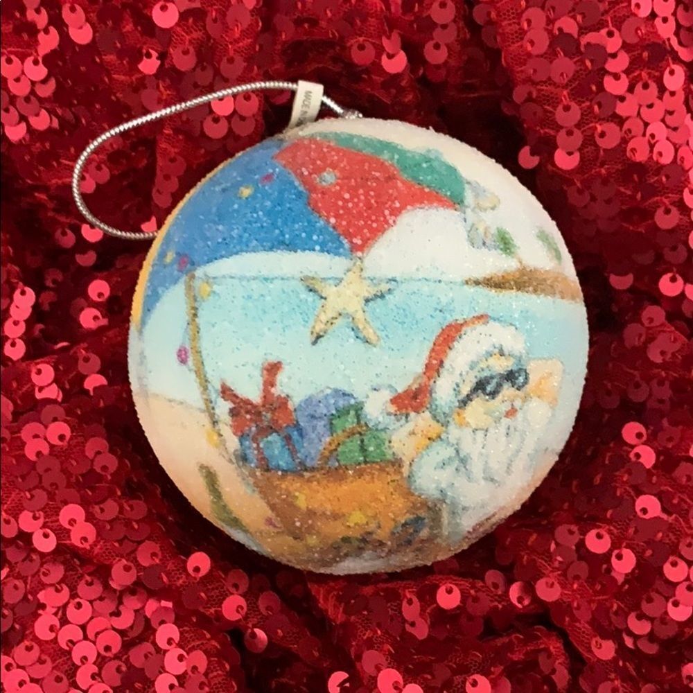 Santana Beach Christmas Ornament 10 left. - Picture 1 of 12